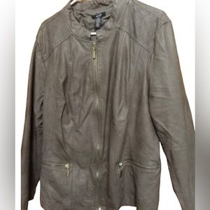 Faux leather jacket